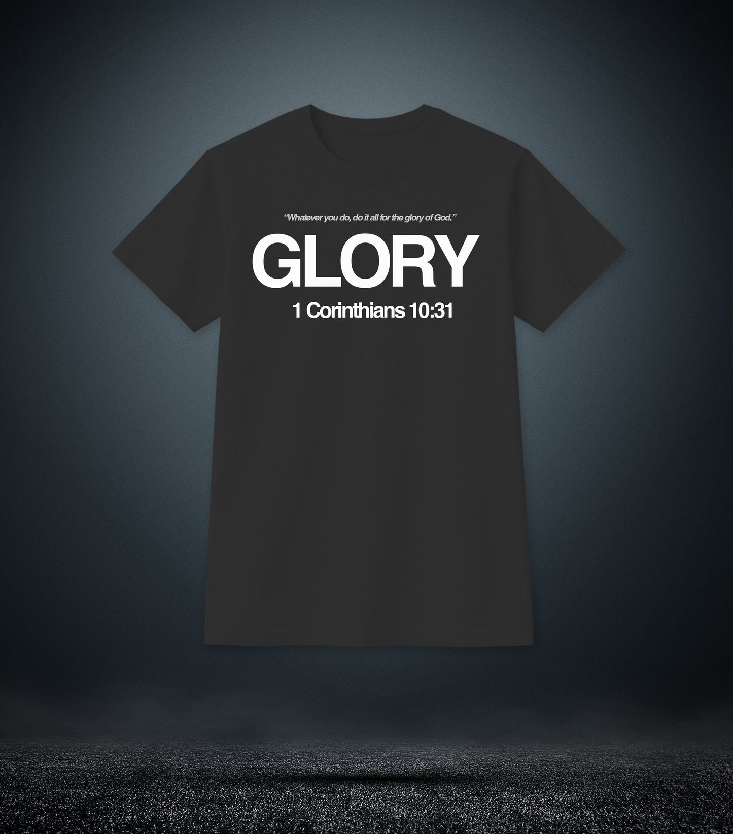 1corinthians 10:31 - Glory Christian T - Shirt (Mens Black)