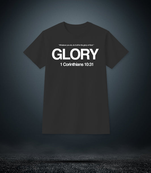 1corinthians 10:31 - Glory Christian T - Shirt (Mens Black)