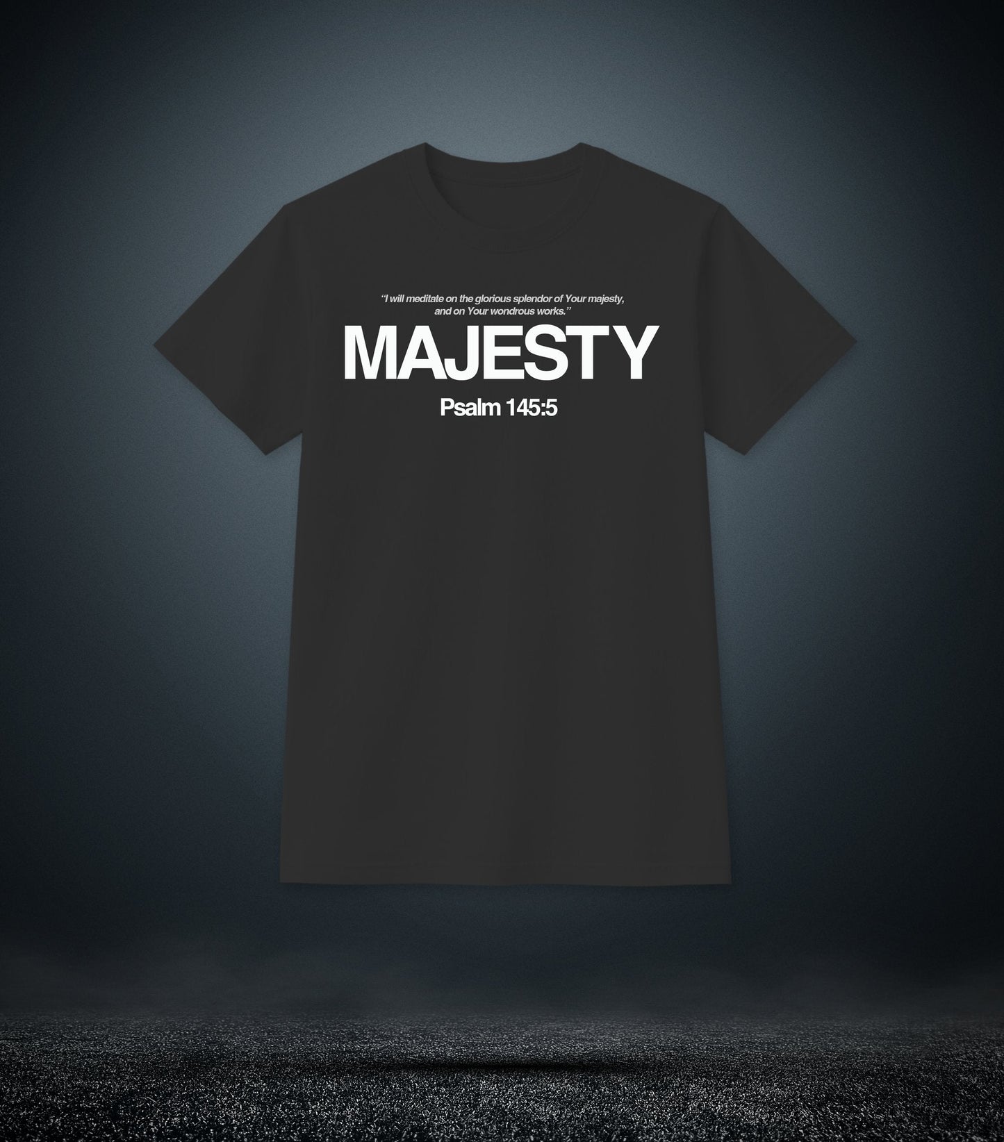 Psalm 9:31 - Majesty Christian T - Shirt (Mens Black)